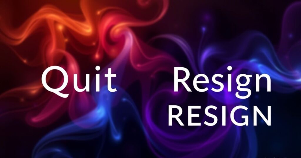 Etymology of “Quit” and “Resign”