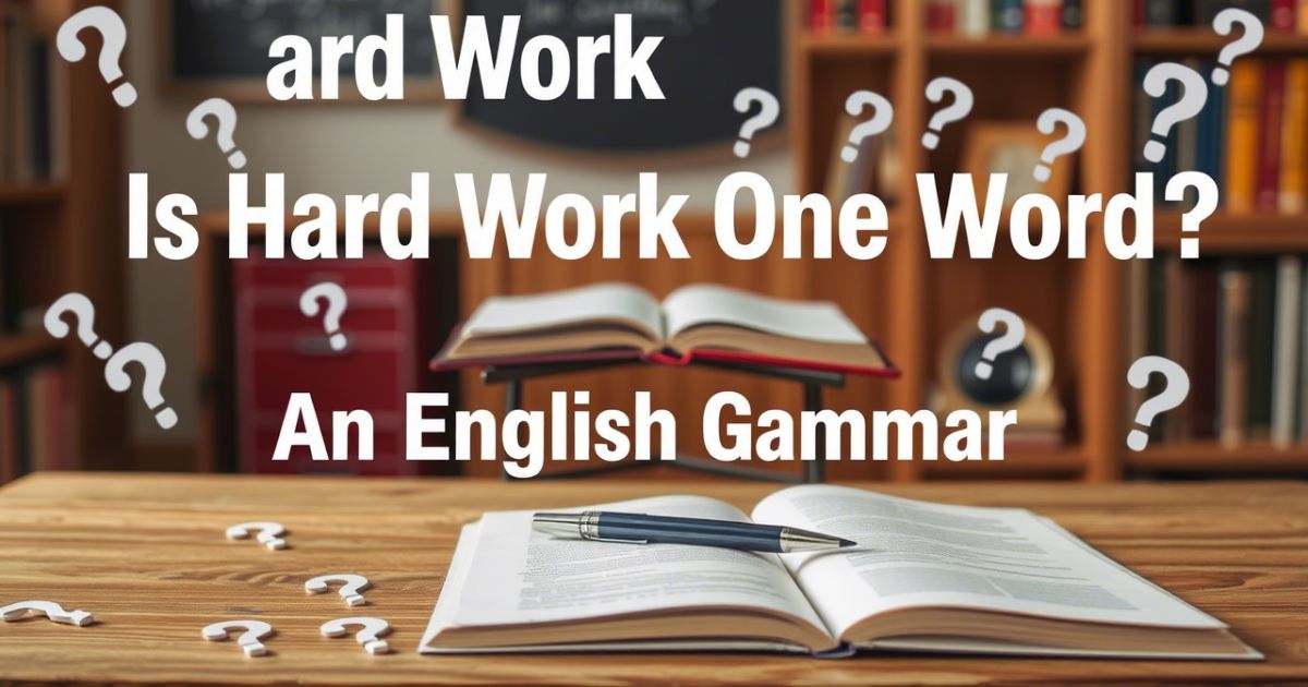Hard Work One Word