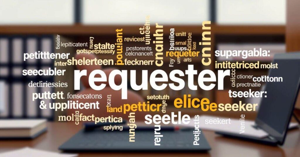 Synonyms of the Word “Requester”
