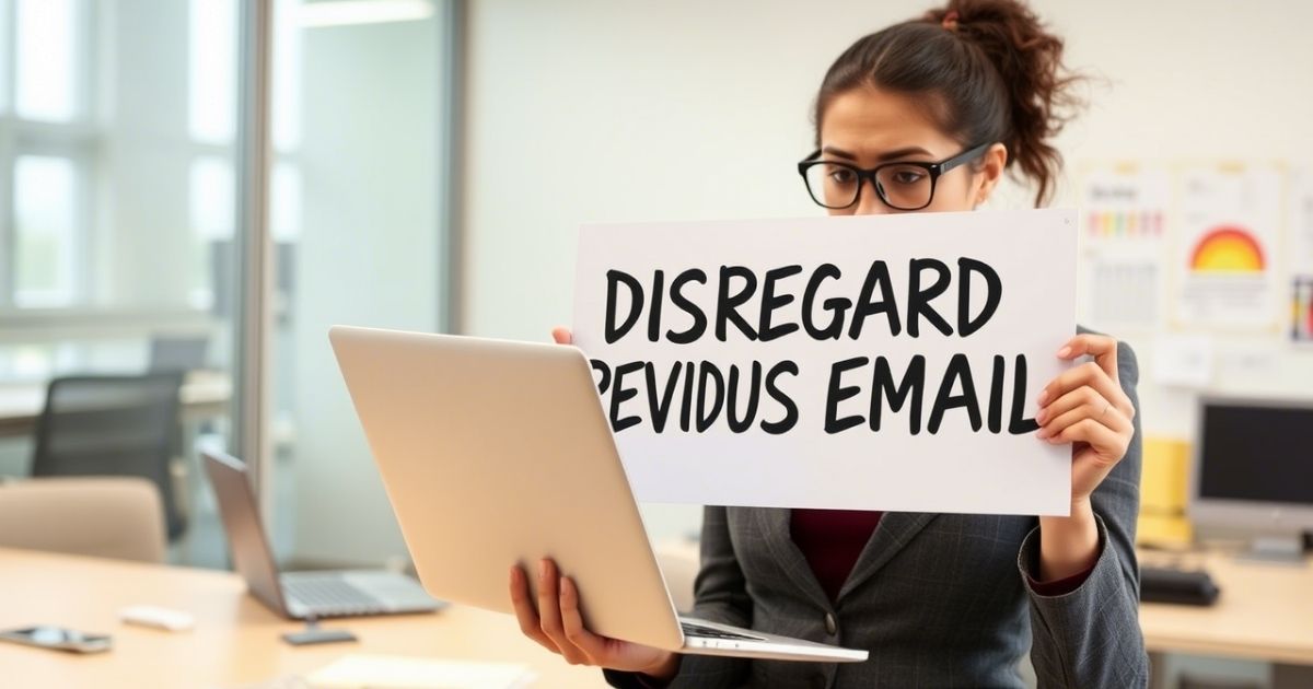 Please Disregard