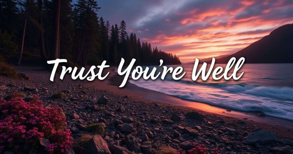 Trust You’re Well