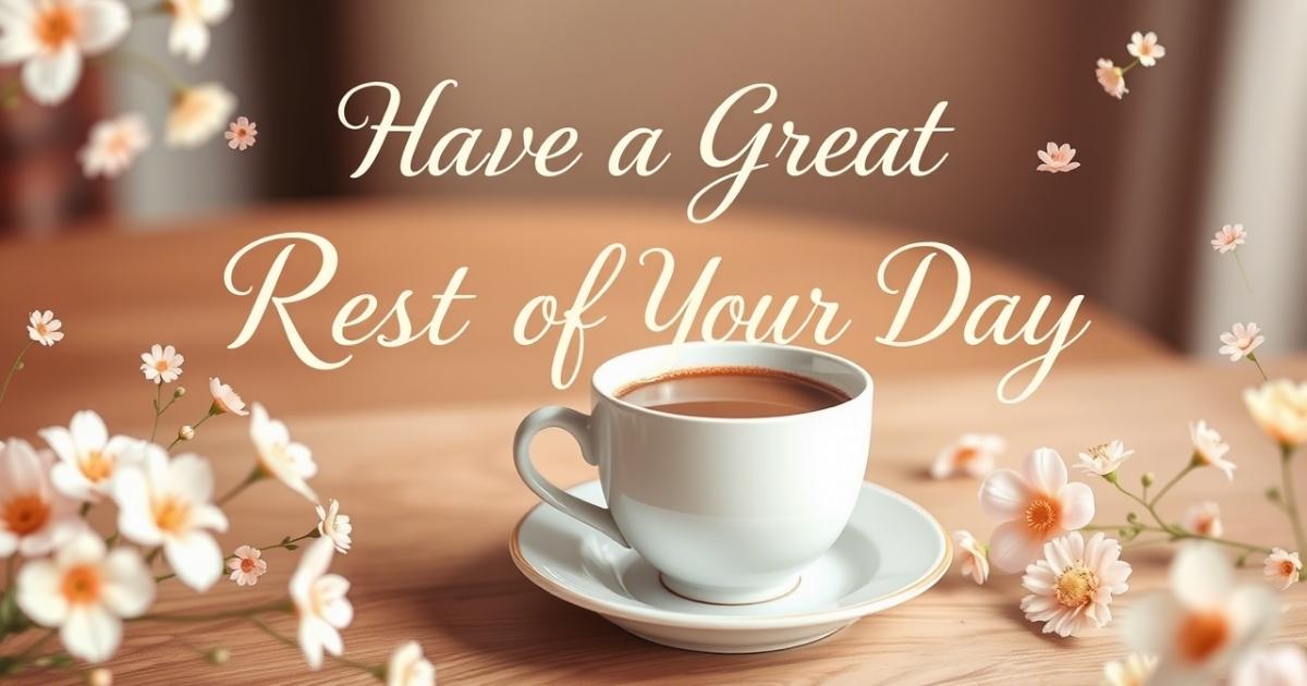 Have a Great Rest of Your Day