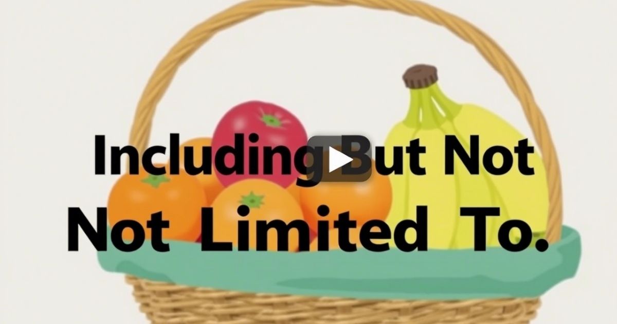 Including But Not Limited To